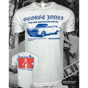 George Jones Thanks For The Music T-Shirt 2 Sided